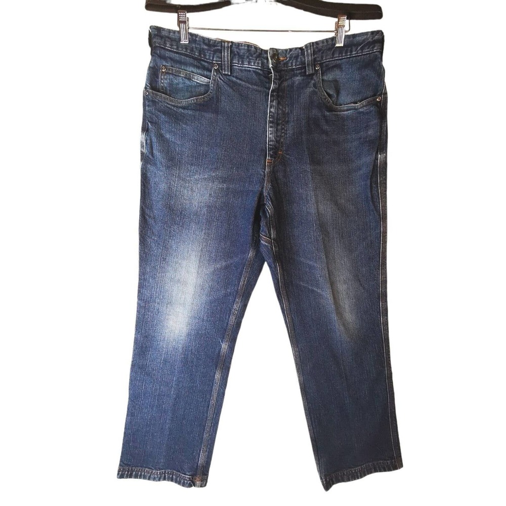 Duluth Trading Co. Flex Ballroom‎ Men's Size 38x30 Straight Regular Blue Jeans